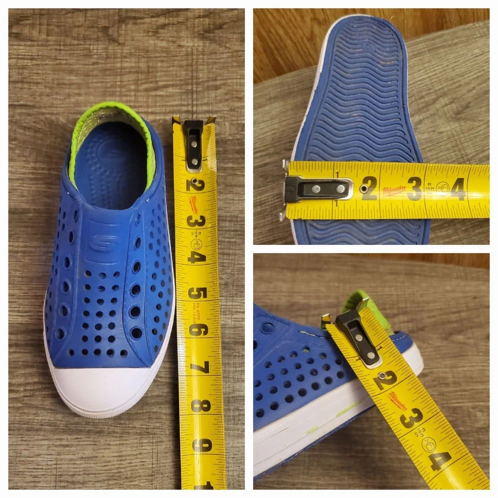 Skechers Foamies Guzman Steps Clog Shoes‎ Youth Size 12 Blue